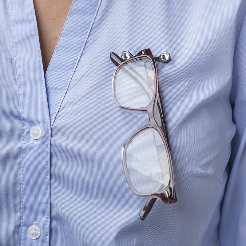 ReadeRest Black Swarovski Magnetic Glasses Holder